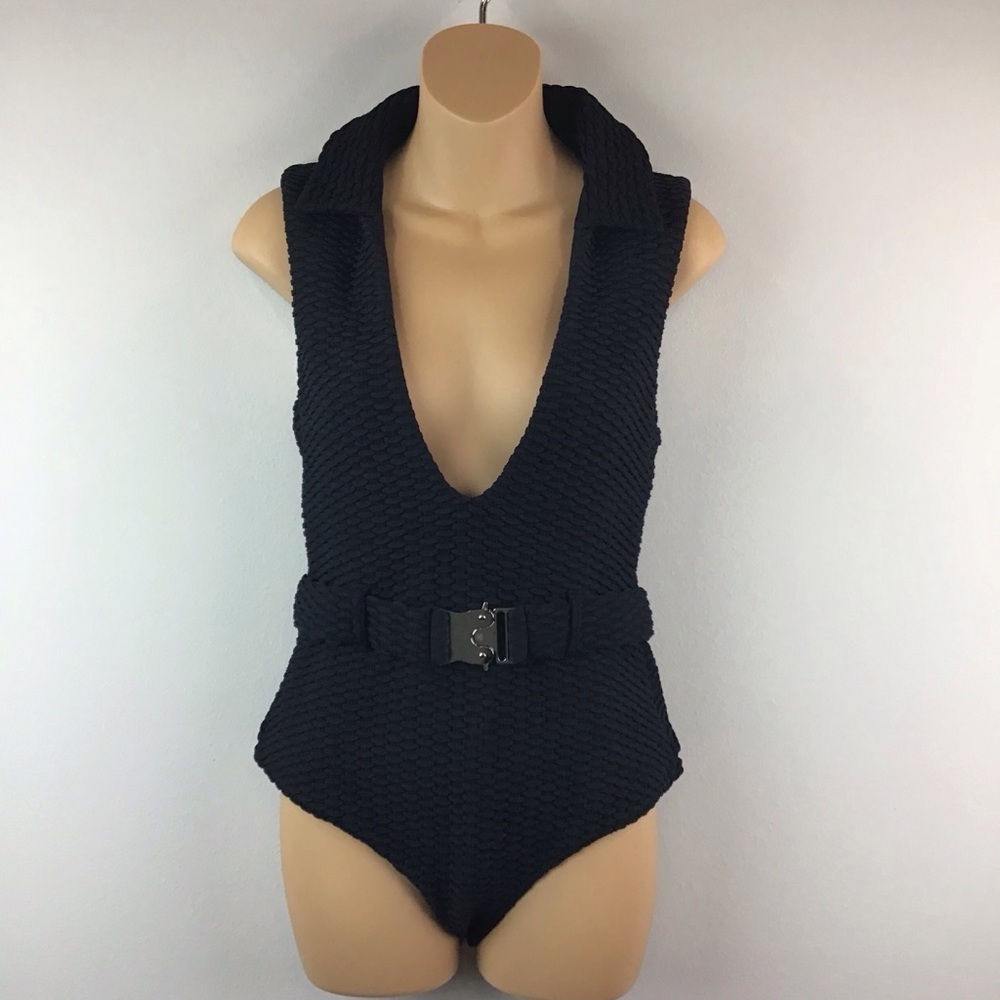 NWT Devon Windsor Stella Black One Piece Swimsuit | XL (10/12) - Picture 3 of 13